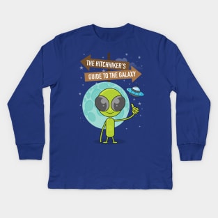 The Hitchhiker's Guide to the Galaxy - Alternative Movie Poster Kids Long Sleeve T-Shirt